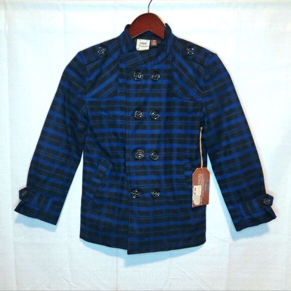 Fore!! Axel & Hudson Peacoat Jacket Blue and Black Cut # 122 Size Medium 5/6 - Picture 1 of 13